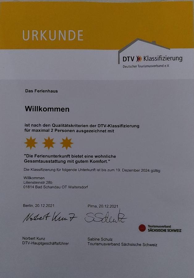Ferienhaus Willkommen บาดชานเดา ภายนอก รูปภาพ